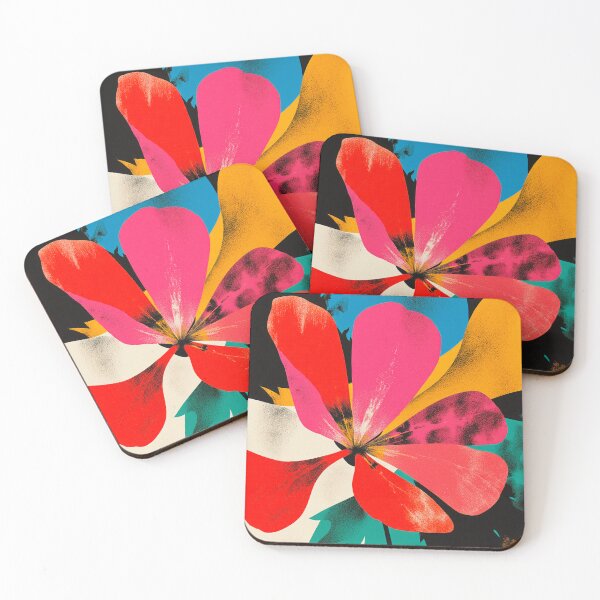 Item preview, Color Explosion Floral Art designed and sold by joycrysstudio.