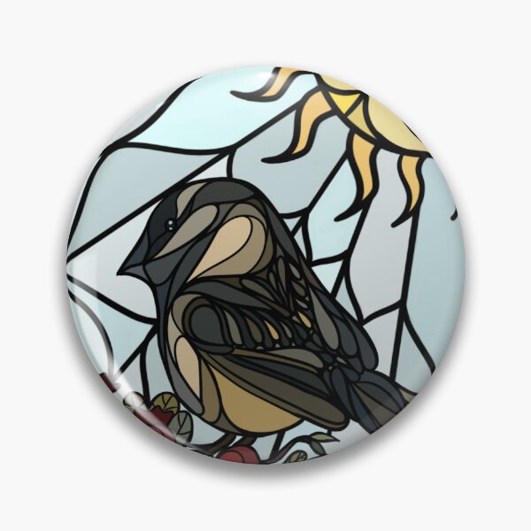 Item preview, Stain Glass Chickadee designed and sold by lexilea.