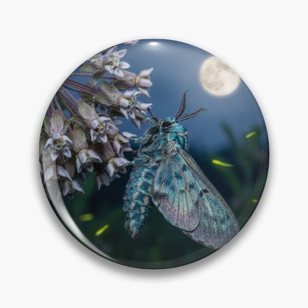 Item preview, Moth on a Milkweed in the Moonlight designed and sold by Tridentulus.