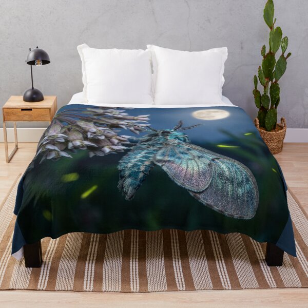 Item preview, Moth on a Milkweed in the Moonlight designed and sold by Tridentulus.