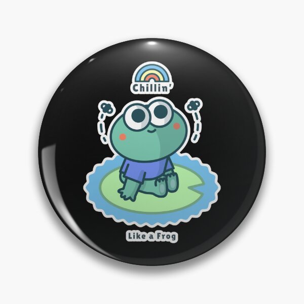 Item preview, Chill Frog On Lily Pad – Chillin Like a Frog designed and sold by Homelife3.
