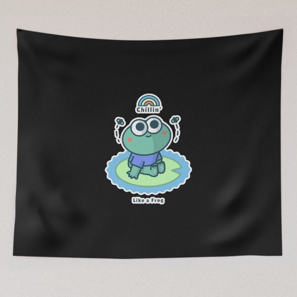 Item preview, Chill Frog On Lily Pad – Chillin Like a Frog designed and sold by Homelife3.