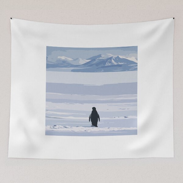 Item preview, Nihilistic Penguin “But Why?” – Existential Meme Minimalist Arctic Illustration designed and sold by BrainBubbleArt.