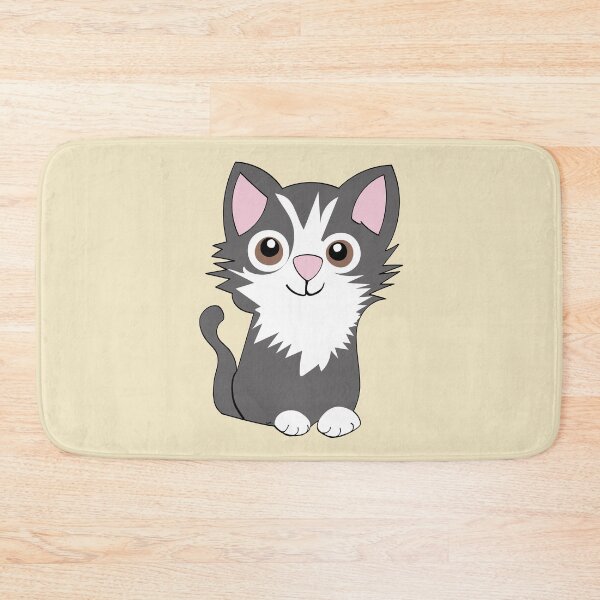 Item preview, Gray and white cat designed and sold by Mountain-Point.