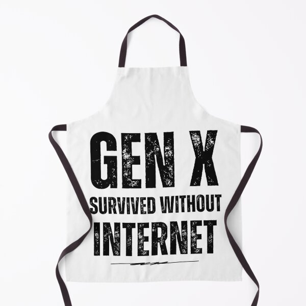 Item preview, Gen X Survived Without Internet Retro Typography designed and sold by VibranPalette.