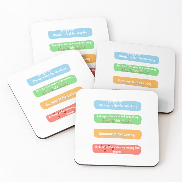 Item preview, Seasons Mood Stickers: Winter Chill, Spring Fresh, Summer Fun & Autumn Cozy designed and sold by GOTCHO1.