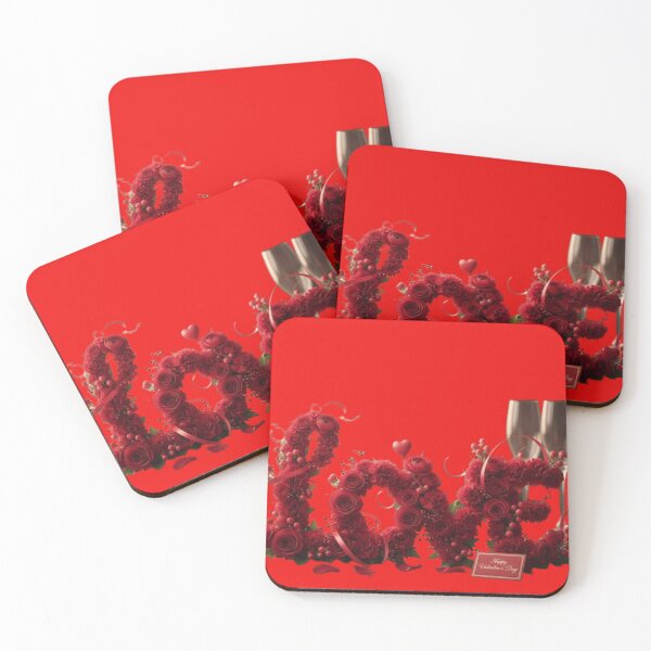 Item preview, Valentine's Day Floral LOVE - Red Roses and Carnations designed and sold by Pixel Palette12.