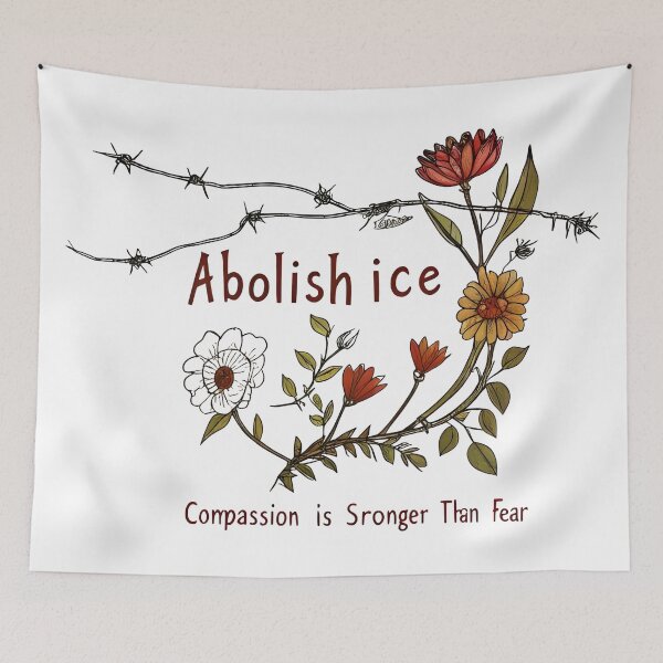 Item preview, Abolish ICE Compassion Is Stronger Than Fear designed and sold by Uglyandcute.