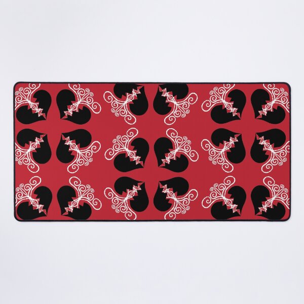 Item preview, Black & White Broken Hearts on Red designed and sold by Digitalmyth's Designs.