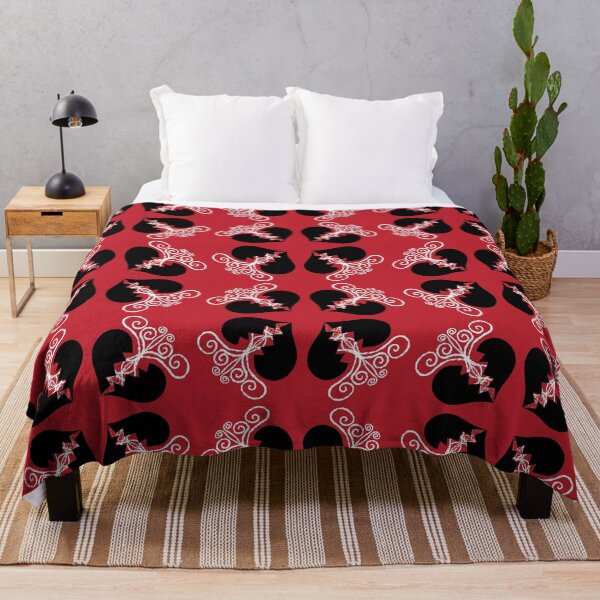 Item preview, Black & White Broken Hearts on Red designed and sold by Digitalmyth's Designs.