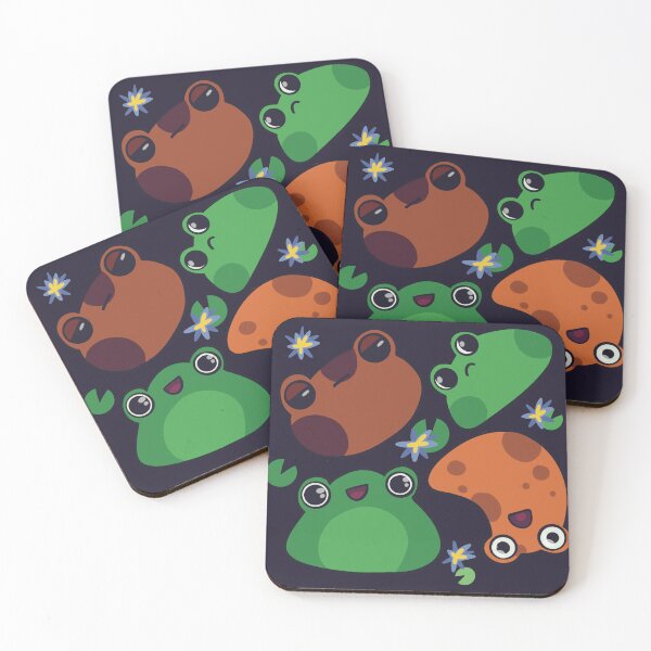Item preview, Frogs floating designed and sold by PolacaDoodles.
