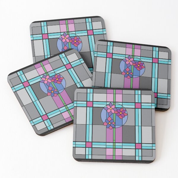 Item preview, Prairie Flower Trio Gray Blue Purple Background designed and sold by Digitalmyth's Designs.