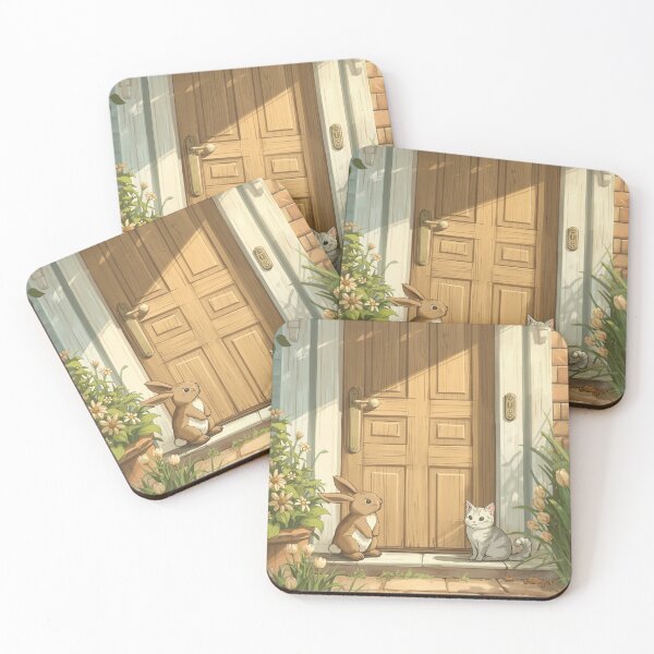 Item preview, Valentine’s Early Spring • Waiting at the Door designed and sold by WildlifeWhimsy.