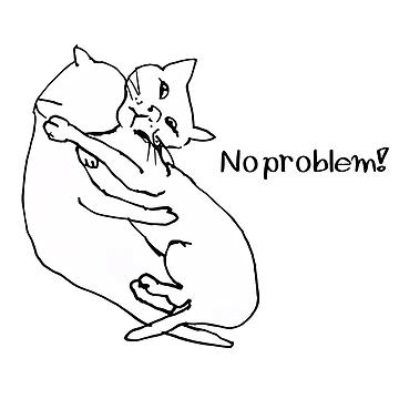 Artwork thumbnail, Cat/no problem! by YA sisters