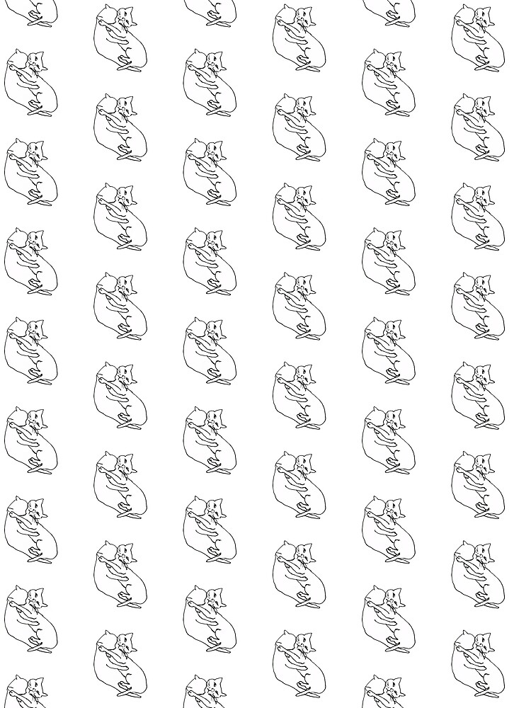 Thumbnail 3 of 3, Scarf, Cat/no problem! designed and sold by RitsukoToeda3.