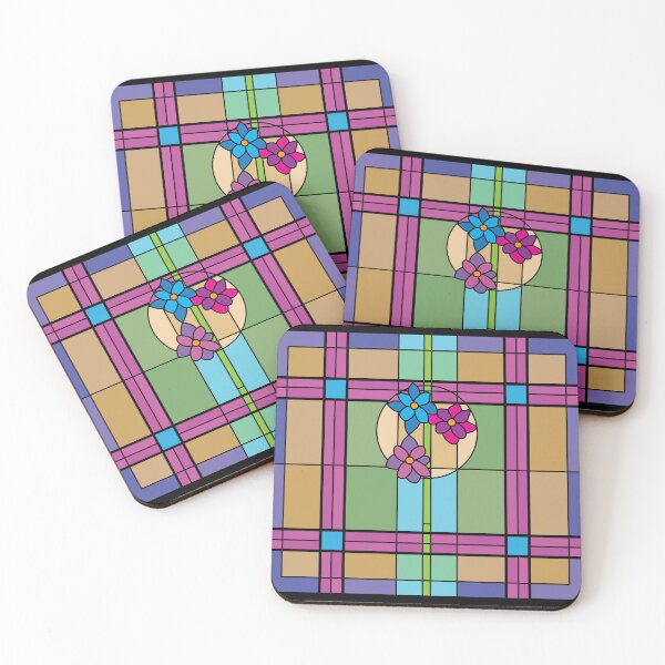 Item preview, Prairie Flower Trio Jewel Tone Background designed and sold by Digitalmyth's Designs.