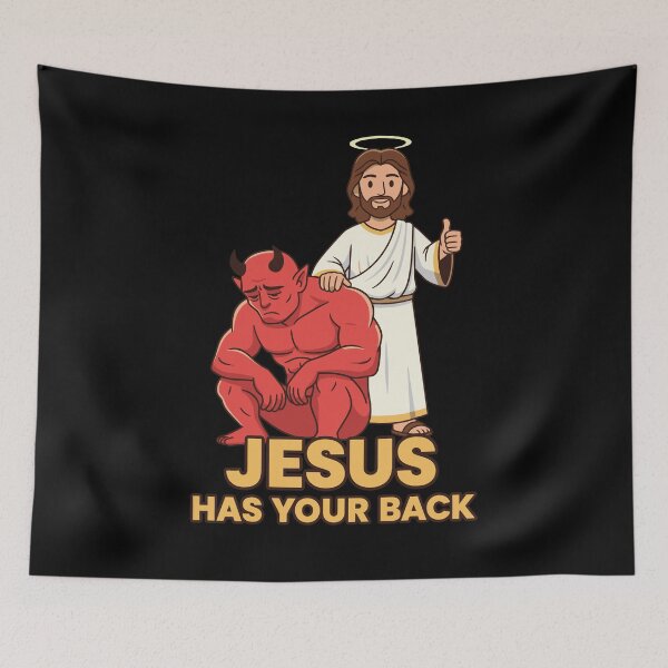 Item preview, Jesus Has Your Back designed and sold by deathanarchy.