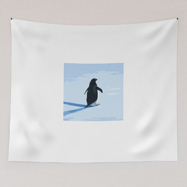Item preview, Nihilistic Penguin “But Why?” – Existential Meme Minimalist Arctic Illustration designed and sold by BrainBubbleArt.