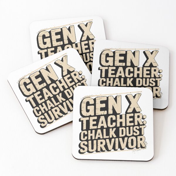 Item preview, Gen X Teacher Chalk Dust Survivor Vintage Design designed and sold by VibranPalette.