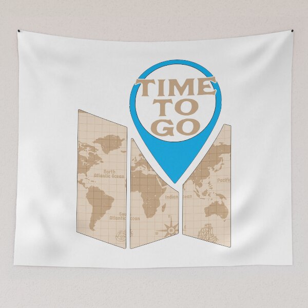 Item preview, Location Pin...Time to go...world map designed and sold by CHASAcreative.