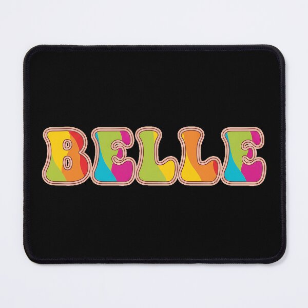 Item preview, ❤️ Belle Personalized Name Wavy Retro Shirt, Coffee Mug, Sticker Gift designed and sold by HelixPedia.