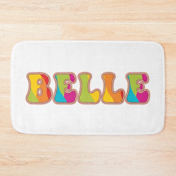Item preview, ❤️ Belle Personalized Name Wavy Retro Shirt, Coffee Mug, Sticker Gift designed and sold by HelixPedia.