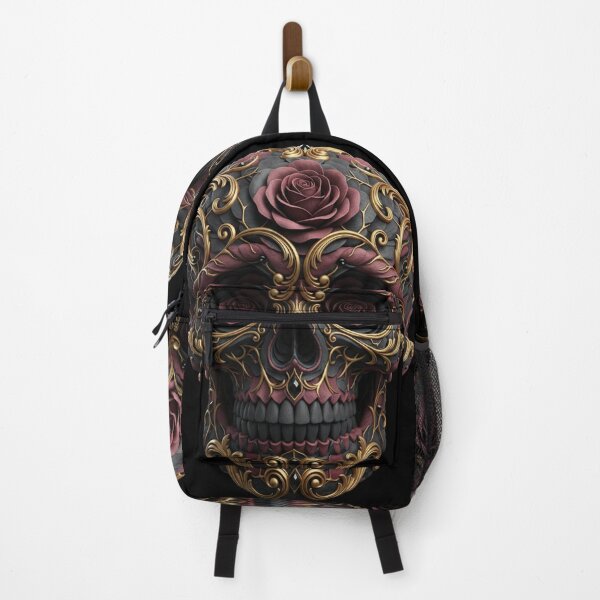Item preview, Blooming Decay — Baroque Skull Adorned with Roses designed and sold by Mouraludia.