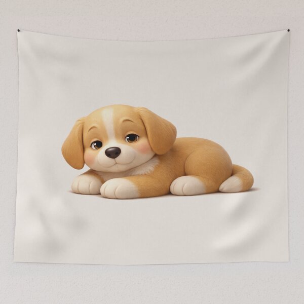 Item preview, You’re Not Alone – Gentle Companion Puppy 3D Art designed and sold by dogmomtees.
