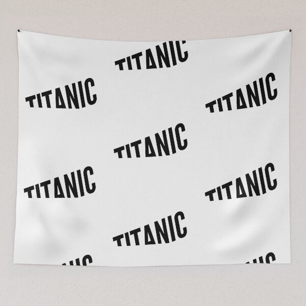 Item preview, Titanic Bold Typography – Iconic Maritime Disaster Design designed and sold by Psycho-Crazy.