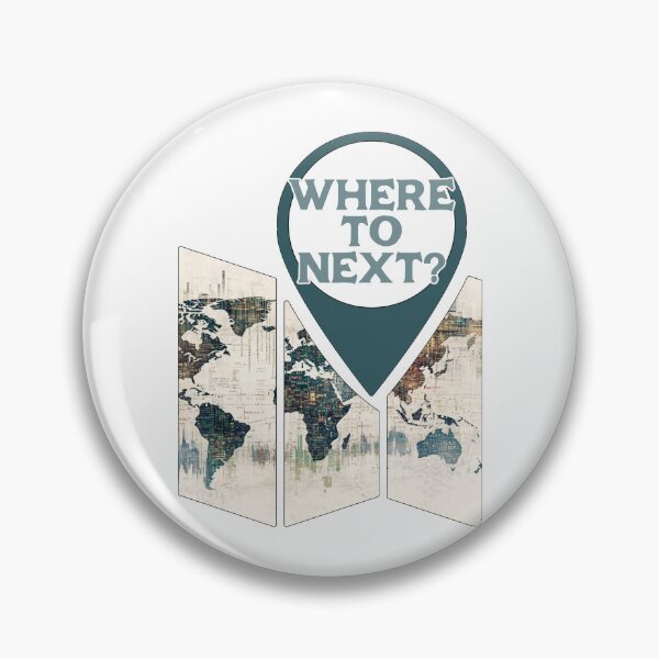 Item preview, Location Pin...Where to next?...world map designed and sold by CHASAcreative.