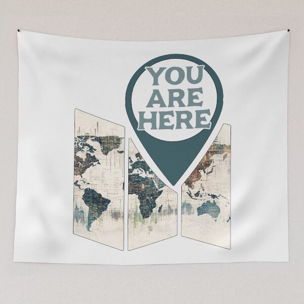 Item preview, Location Pin...You are here...world map designed and sold by CHASAcreative.