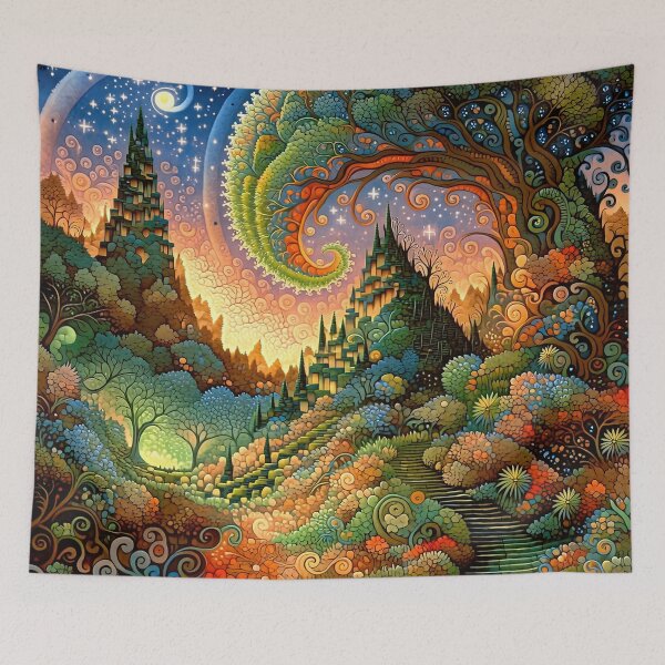 Item preview, Stairway to the Amber Nebula designed and sold by bloorose.