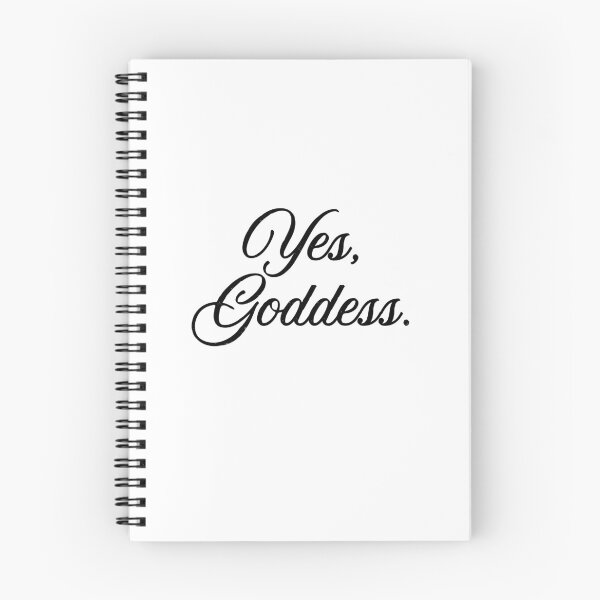 Item preview, Yes, Goddess - Black Script designed and sold by Laymela Underground.