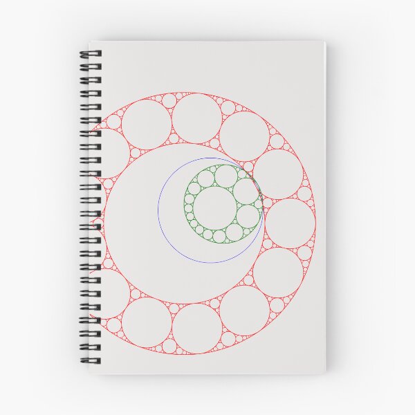 Item preview, Apollonian Gasket Circle Fractal With Inversion (colors, for light background) designed and sold by Dave LeCompte's Big Dice Games Shop.