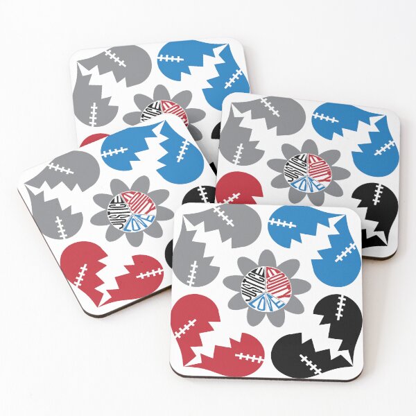 Item preview, Calls for Peace Squared Patriotic Colors on White designed and sold by Digitalmyth's Designs.