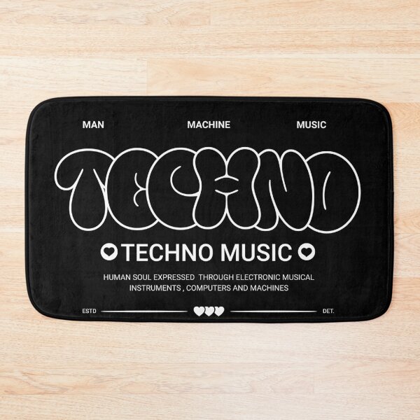 Item preview, TECHNO  - Street Tech Graffiti (white) designed and sold by Discothreadz.