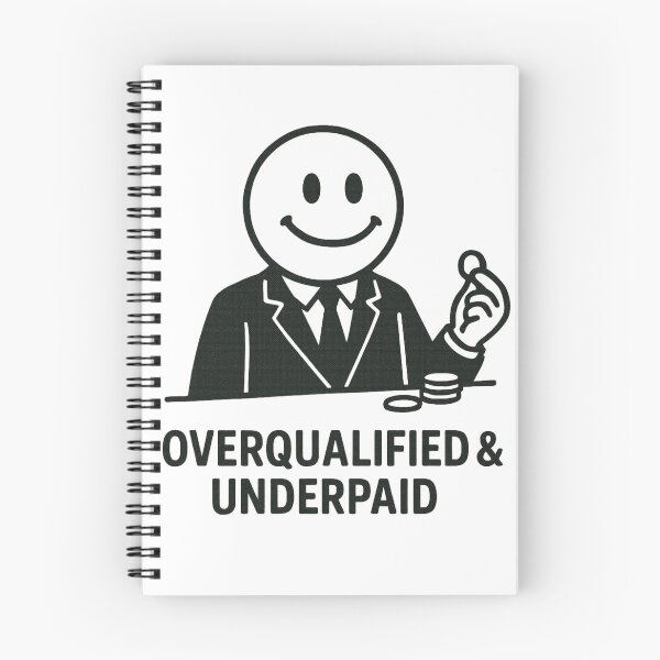 Item preview, Smile Man - Overqualified & Underpaid  designed and sold by Proxy Designs.