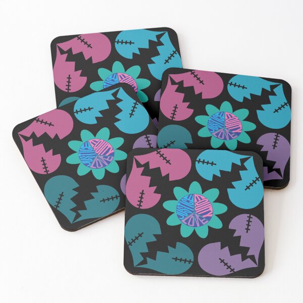 Item preview, Calls for Peace Squared Jewel Tones on Black designed and sold by Digitalmyth's Designs.