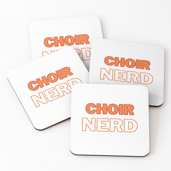 Item preview, Choir Nerd (ORANGE & RED TEXT) designed and sold by EmmaDeanMusic.