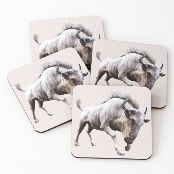 Item preview, Charging Wildebeest – Dynamic Wildlife Portrait designed and sold by Massimo Righi.