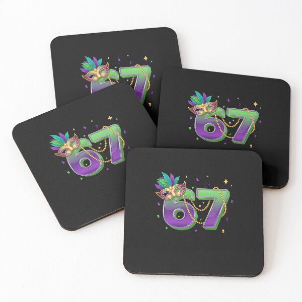 Item preview, 67 Mardi Gras Shirt 6 7 Meme Six Seven for Men Women Kids designed and sold by Happycapyco.
