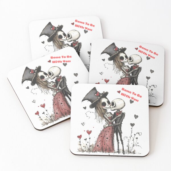 Item preview, Bone To Be With You – Cute Kawaii Skeleton Couple T-Shirt designed and sold by Estnesti.