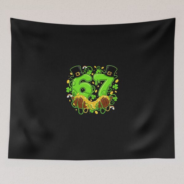 Item preview, 67 Meme Shamrocks Six Seven Shamrocks 6-7 St Patrick_s Day  designed and sold by Happycapyco.