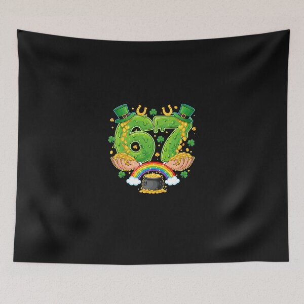 Item preview, 67 Meme Shamrocks Six Seven Shamrocks 6-7 St Patrick_s Day  designed and sold by Happycapyco.