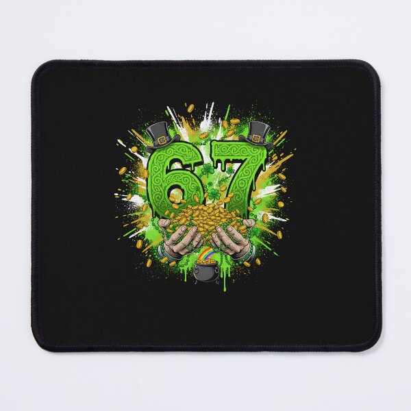 Item preview, 67 Meme Shamrocks Six Seven Shamrocks 6-7 St Patrick_s Day designed and sold by Happycapyco.
