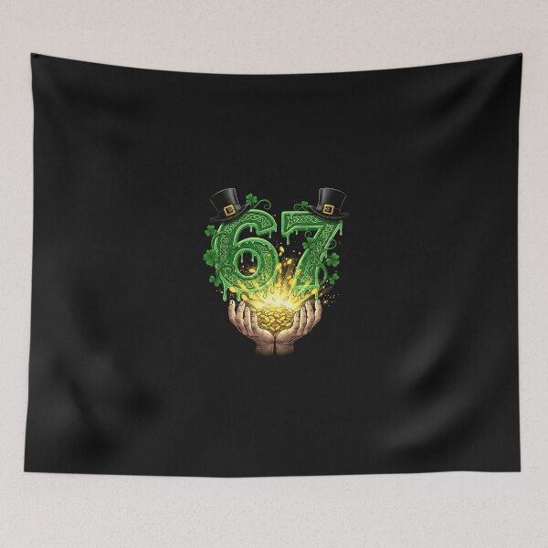 Item preview, 67 Meme Shamrocks Six Seven Shamrocks 6-7 St Patrick_s Day designed and sold by Happycapyco.