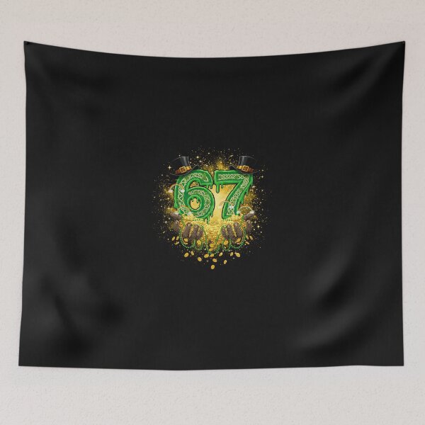 Item preview, 67 Meme Shamrocks Six Seven Shamrocks 6-7 St Patrick_s Day  designed and sold by Happycapyco.