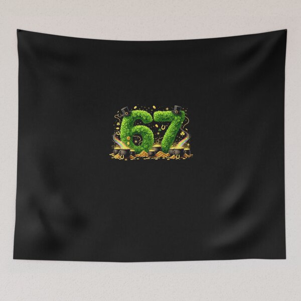 Item preview, 67 Meme Shamrocks Six Seven Shamrocks 6-7 St Patrick_s Day  designed and sold by Happycapyco.