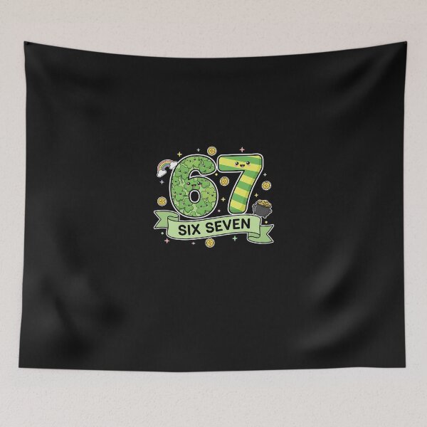 Item preview, 67 Meme Shamrocks Six Seven Shamrocks 6-7 St Patrick_s Day designed and sold by Happycapyco.