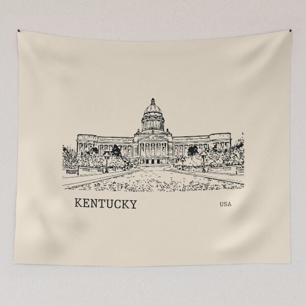Item preview, Kentucky State USA designed and sold by Lakeric Cityscapes.